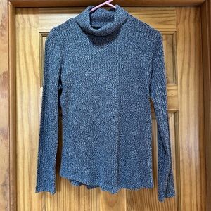 Gray Cowl Neck Sweater